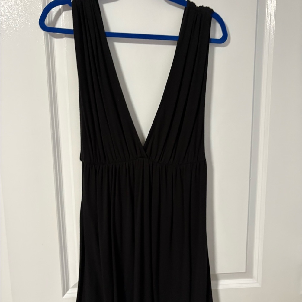 Leith Black V-Neck cover up